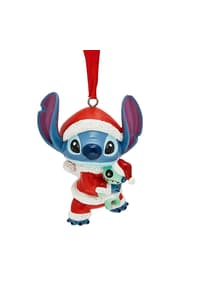 Widdop & Co Disney - Adorno colgante de resina - Stitch de Papá Noel disney lilo, and, stitch Vajilla y menaje del hogar