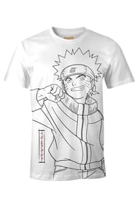 Cotton Division Naruto - Japanese Art White T-Shirt - S naruto T-Shirt