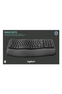 Logitech Logitech - Wave Keys wireless ergonomic keyboard with cushioned palm rest  Keyboard