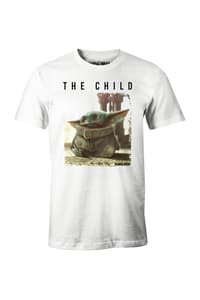 Cotton Division The Mandalorian - Logo The Child White T-Shirt S The, Mandalorian star, wars T-shirt