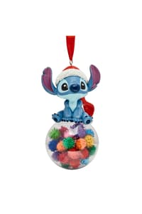 Widdop & Co Disney - Adorno colgante de resina con Stitch en una bola navideña disney lilo, and, stitch Vajilla y menaje del hogar