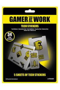 Pyramid International Gamer at Work - Aufkleber-Paket gaming Poster, Sticker und Drucke