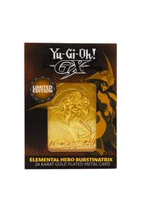 Fanattik Yu-Gi-Oh! GX - "Elemental Hero Burstinatrix" 24-Karat-vergoldeter Barren, limitierte Auflage yu, gi, oh Figuren und Repliken