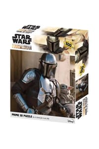 Prime 3D Star Wars: The Mandalorian - Grogu en Mando Lensvormige Puzzel 500 stk 61x46 cm The, Mandalorian star, wars Spellen en Speelgoed