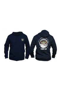 Cotton Division Star Wars The Mandalorian - Il bambino Felpa con cappuccio con zip da uomo blu scuro - XL The, Mandalorian star, wars Huvtröjor och tröjor