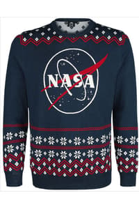 Cotton Division Nasa - Jersey de Navidad con logotipo S nasa Sudaderas y sudaderas con capucha