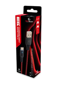 EgoGear EgoGear - SCH10 USB-C 3m Braided Charging Cable Red, Black for Switch, Switch Lite, Switch OLED, PS5, Xbox Series X|S, Switch 2  CABLES Nintendo Switch Accessories  Nintendo Switch Lite Playstation 5 Xbox Series X Xbox Series S Nintendo Switch OLED