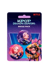 Pyramid International KPop Demon Hunters - Lot de 3 badges Huntrix kpop, demon, hunters Accessoires de mode