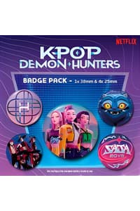 Pyramid International KPop Demon Hunters - Lot de 5 badges kpop, demon, hunters 
