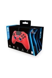 EgoGear EgoGear - SC10 Wired Controller Red with Audio Headset Port for PS4, PS3 & PC  Gamepad Playstation 4 Accessoires