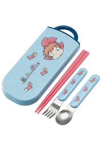 Skater Ghibli - Ponyo - Das große Abenteuer am Meer - Set Essstäbchen Löffel Gabel Ponyo im Ozean ponyo Tisch- und Haushaltsartikel