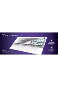 Turtle Beach Turtle Beach - Clavier de jeu mécanique linéaire RVB filaire grand format Vulcan II XP - Disposition américaine - Blanc  