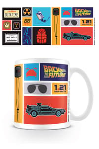 Pyramid International Back to the Future - Tazza "Retro Collection retour, vers, le, futur Muggar, koppar och glas