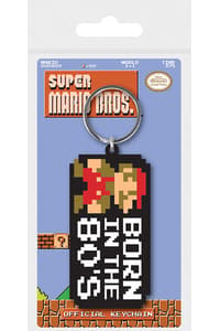 Pyramid International Super Mario Bros. - Born In The 80's Rubber Keychain Super, Mario Keychain