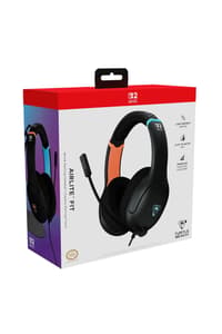 Turtle Beach Turtle Beach - Casque gaming filaire Airlite Fit Charcoal Black pour Nintendo Switch 2, Switch, Switch Lite et Switch modèle OLED  