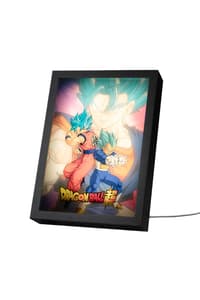 Grupo Erik Dragon Ball Super - "Son Goku und Vegeta" LED-Giclée-Druck Dragon, Ball, Super Poster, Sticker und Drucke Tisch- und Haushaltsartikel