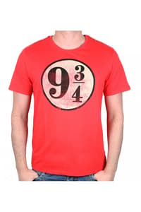 Cotton Division Harry Potter - Platform 9 3/4 Red T-Shirt - L harry, potter T-Shirt