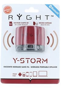 Ryght Ryght - Y-Storm Bluetooth Speaker Monodisplay RED  Ljud och högtalare