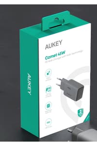 Aukey Aukey - Cargador de pared Comet 45W GaN PD 1-Puerto Gris  Fuentes de alimentación