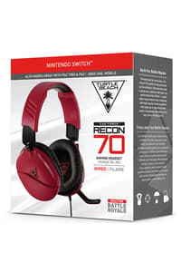 Turtle Beach Turtle Beach Ear Force Recon 70 kabelgebundenes Gaming-Headset Midnight Red – für Nintendo Switch, PS5, PS4, Xbox Series, Xbox One, PC & Mobile  Mikrofone - Kopfhörer Playstation 4 Zubehör  Xbox One Nintendo Switch Nintendo Switch Lite Playstation 5 Xbox Series X Xbox Series S Nintendo Switch OLED
