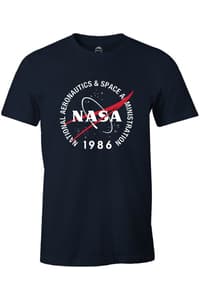 Cotton Division NASA - Black Men's T-shirt 1986 - S nasa Camiseta