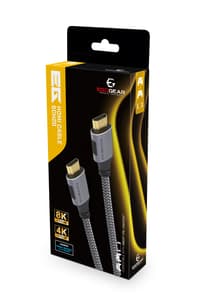 EgoGear EgoGear - SCH20 8K UHD 2.1 HDMI Cable with Ethernet Grey, Black - 2m  Playstation 4 Accessoires  Xbox One Accessories  CABLES Playstation 5 Xbox Series X Xbox Series S