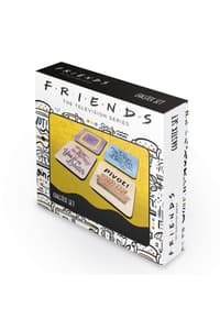 Pyramid International Friends - Set di 4 sottobicchieri con frasi cult friends Porslin och hushållsartiklar