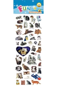 Zigzag Island Fun Stickers - Animales - Pegatinas de gatos  Pósteres, adhesivos e impresiones