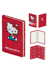 Pyramid International Hello Kitty - Carnet A5 à couverture en peluche pomme  