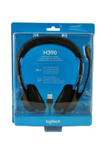 Logitech Logitech - H390 USB Wired Headset - Graphite  Headphones