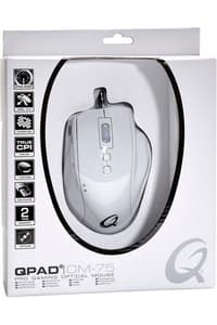 QPAD QPAD - OM-75 - Wit Bedrade Optische Gamingmuis  Muizen