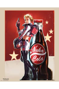 Hole In The Wall Fallout 4 Nuka Cola - Mini Poster fallout Posters, Stickers & Printing