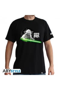 Abystyle Star Wars - Yoda Schwarzes T-Shirt für Männer - M star, wars T-Shirt