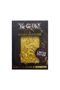 Fanattik Yu-Gi-Oh! - "Gandora the Dragon of Destruction" 24K Gold Plated Ingot Limited Edition yu, gi, oh Figures & Replica's