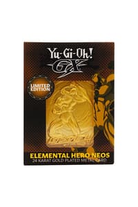 Fanattik Yu-Gi-Oh! GX - "Elemental Hero Neos" 24K Gold Plated Ingot Limited Edition yu, gi, oh Figures & Replica's