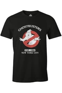 Cotton Division Ghostbusters - Black Men's T-shirt New York City - M ghostbusters T-Shirt