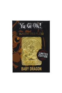 Fanattik Yu-Gi-Oh! - "Baby Dragon" 24-Karat-vergoldeter Barren, limitierte Auflage yu, gi, oh Figuren und Repliken