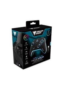 DragonShock DragonShock - AURORA PLUS - Drahtloser Controller Schwarz mit mobilem Adapter für PS3, PC, Android und IOS  Gamepad