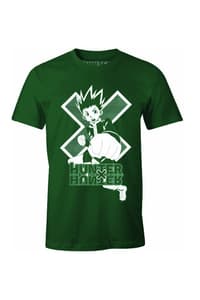 Cotton Division Hunter X Hunter - Gon X Monochrome Green T-Shirt - L hunter, x, hunter T-Shirt