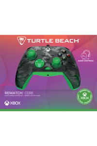 Turtle Beach Turtle Beach - Manette de jeu filaire Rematch Core Ghost Camo Noire et Verte pour Xbox Series X|S, Xbox One et Windows 10/11  Gamepad Xbox One Accessoires  Xbox Series X
