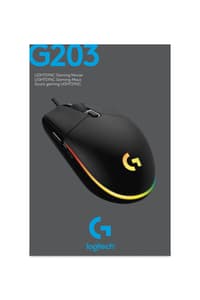Logitech Logitech G203 Lightsync Gaming Mouse Black  Mouse
