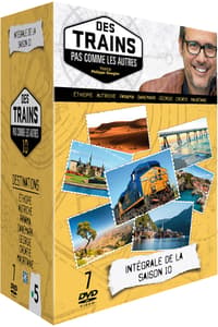Lcj Des trains pas comme les autres - Saison 10 : 7 Destinations de rêve - Éthiopie - Autriche - Panama - Danemark - Géorgie - Croatie - Mauritanie  DVD BOX