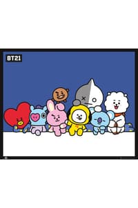 Hole In The Wall BT21 Group - Mini Poster bts Posters, Stickers en Printing