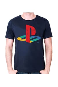 Cotton Division Playstation Logo Navy Blue T-Shirt S playstation T-Shirt