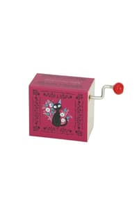 Benelic Ghibli - Kikis kleiner Lieferservice - Spieluhr mit Handkurbel "Jiji und Blumen" ghibli kikis, delivery, service Tisch- und Haushaltsartikel
