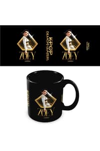 Pyramid International KPop Demon Hunters - Mug noir Zoey dorée 325ml kpop, demon, hunters 