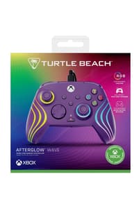 Turtle Beach Turtle Beach - Afterglow Wave Kabelgebundener RGB-Gaming-Controller Lila für Xbox Series X|S, Xbox One und Windows 10/11  Gamepad Xbox One Zubehör  Xbox Series X Xbox Series S