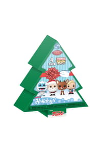 Funko Funko Pocket Pop! Keychain 4-Pack: Rudolph - Tree Holiday Box funko Schlüsselanhänger