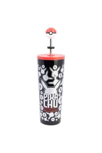 Stor Stor - Pokémon - Gobelet Isotherme en Acier Inoxydable avec Paille et couvercle 3D "Metal Meltdown" 770ml nintendo pokemon Porslin och hushållsartiklar
