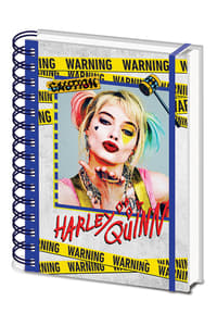 Hole In The Wall Birds of Prey - Harley Quinn Warning A5 Wiro Notebook Birds, Of, Prey dc, comics Schreibwaren und Schreiben